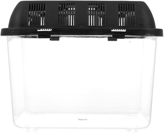 Transparent Reptile Breeding Box with Ventilation Climbing Pet Storage Container for Turtles and Other Reptiles Feeding Case for Pet Display