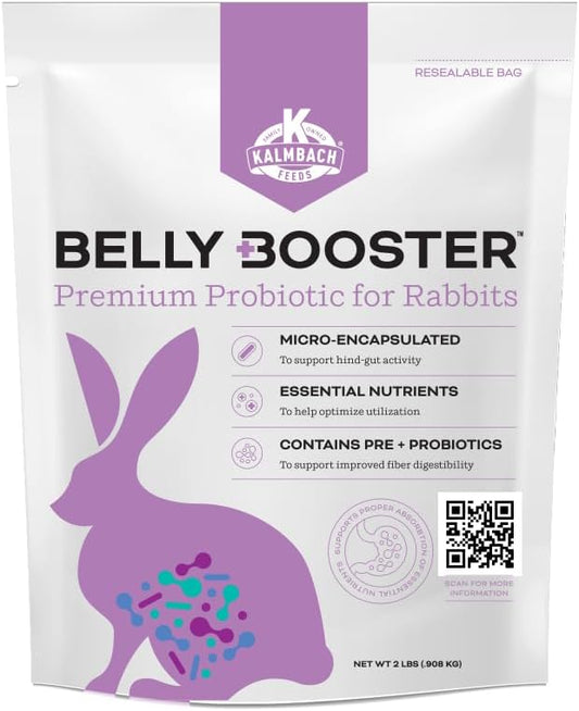 Kalmbach Feeds Belly Booster Premium Probiotics for Rabbits, 2 lb Bag