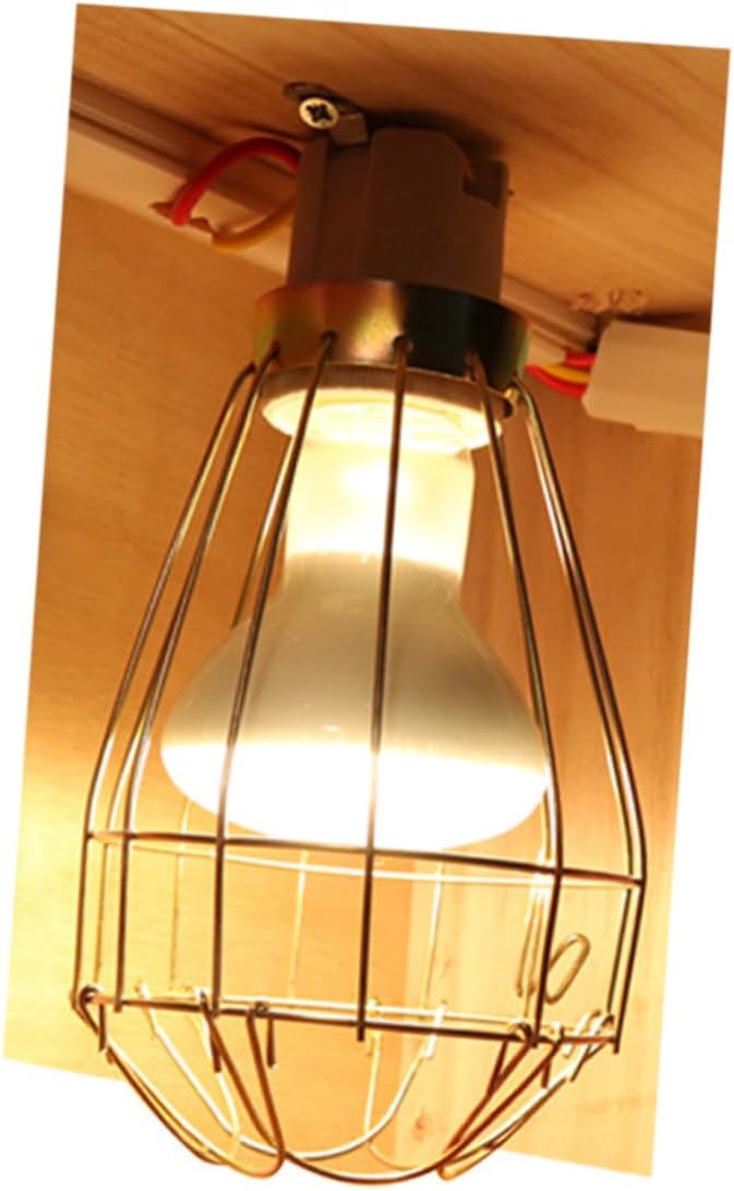 FOMIYES 3pcs Vintage Iron Reptile Pet Heat Lamp Cover Turtle Lampshade Aquarium Decor