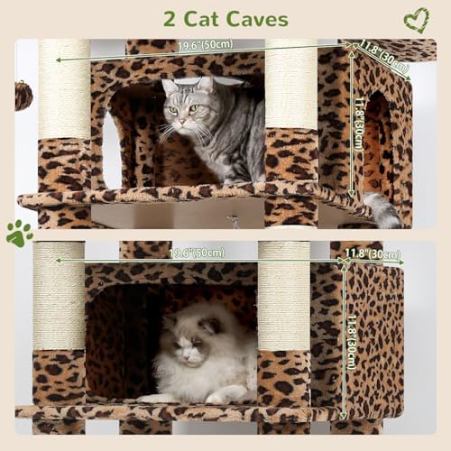 Globlazer Giant Tall Heavy Duty Cat Tower for Indoor Large Cats, F83B - Image 2