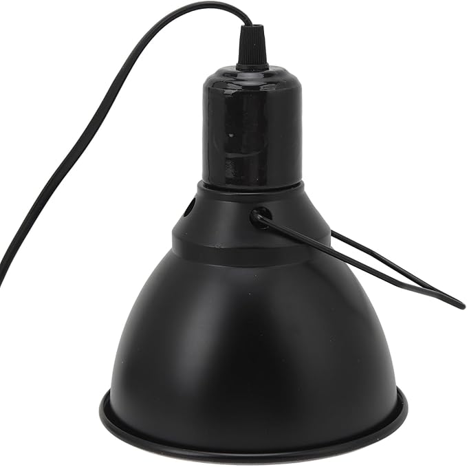 aqxreight Reptile Light Fixture with E27 Socket for UVA UVB and Basking Heat Bulbs Compatible with Most Terrariums and Vivariums