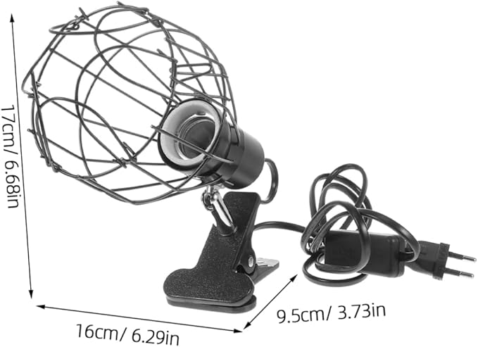 BESPORTBLE 1pc Ceramic Heat Lamp Cover for Reptiles Lampshade Sturdy Clamp Fit for Pet Heating Lights Efficient Heat Dissipation
