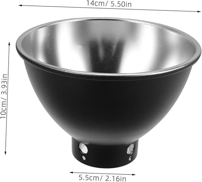 SUPVOX Reflective Light Shade for Terrariums Metal Heat Lamp Cap Sturdy Construction Multibulb Compatibility Easy Assembly for Reptile Habitat Lighting