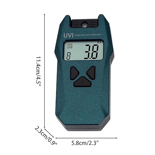 Reptile Tester, UVB/UVI/UVA Handheld Lamp Meter Light Tester with Data Record Function for Measuring 240nm-370nm