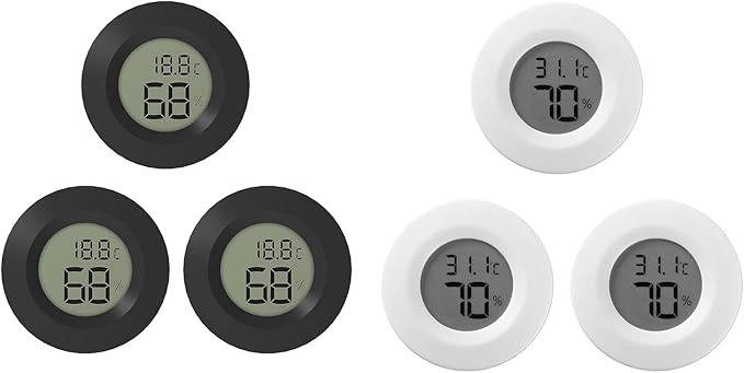 3Pack Hygrometer Thermometers Indoor Outdoor Digital Humidity and Temperature Sensors Meter for Lab Terrarium Digital