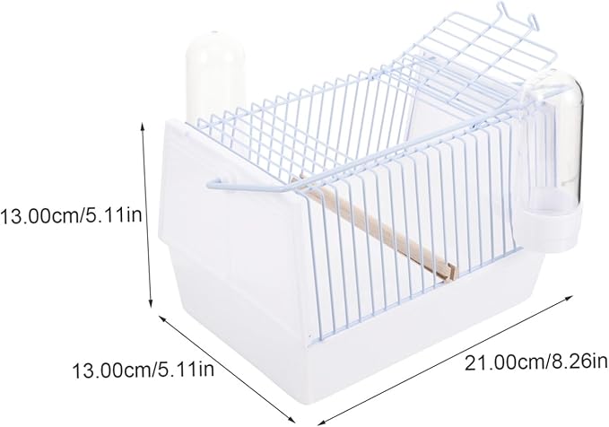 1set Portable Parrot Carrier Cage Lightweight Travel Cage Handle for Birds for Sightseeing Camping and Hiking Breathable Design for Comfort and Stability