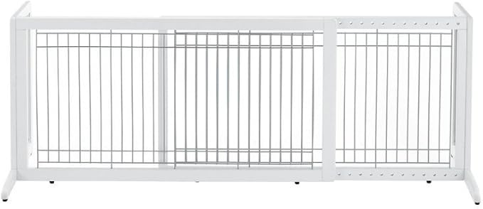 Richell Freestanding Pet Gate, Large, Origami White