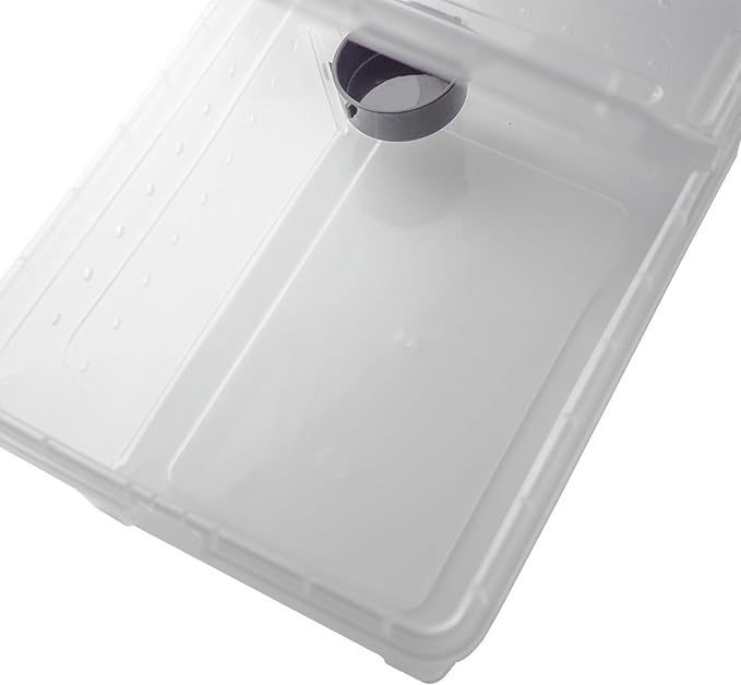 OMEM Portable Reptile Terrarium Habitat for Mini Pet Houses Breathable Holes Stackable Container (L)