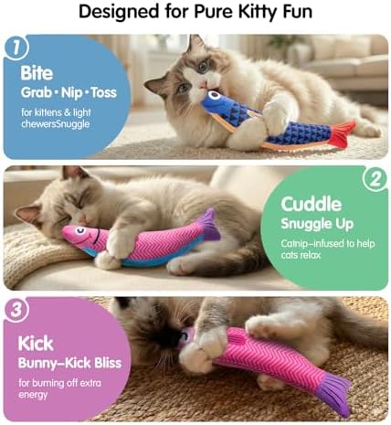 PetBusy Cat Toys with [5000 mg A+Natural Catnip & Silvervine] Kicker Fun - Image 5