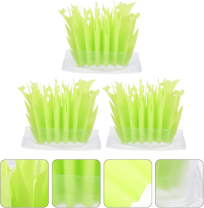 Milisten 3pcs Reptile Humidifier for Terrarium Decor Washable Imitation Plants for Habitat High Humidity for Reptiles Eco-friendly Design for Easy Use