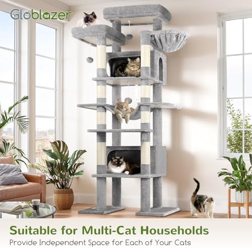 Globlazer Giant Tall Heavy Duty Cat Tower for Indoor Large Cats, F83B - Image 5