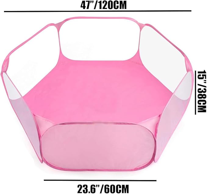 2-Pack Guinea Pig Carrier and Playpen Set - Breathable Pet Playpen Pop Open Outdoor/Indoor Exercise Fence, Portable Small Animal Backpack for Bearded Dragon, Rabbits, Hamster, Chinchillas