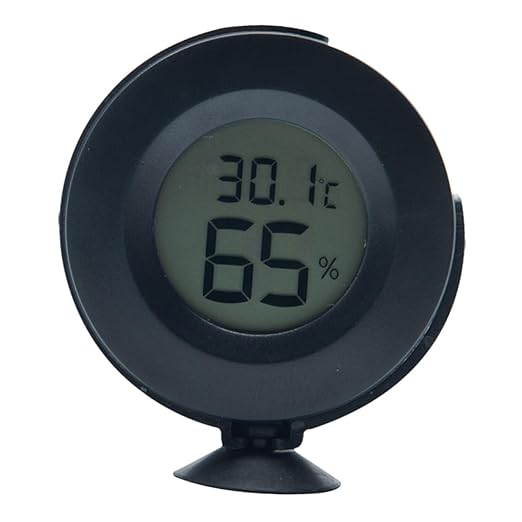 Hemoton 1pc Digital Reptile Thermometer Hygrometer Accurate Temperature and Humidity Gauge for Terrariums Snakes Turtles and Lizards Cup Design for Easy Installation