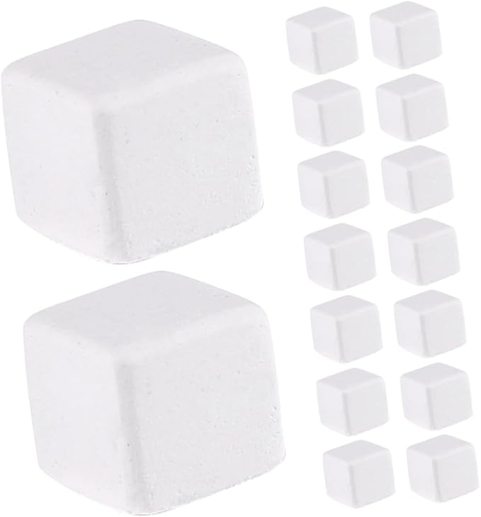 Kisangel 30pcs Natural Calcium Blocks for Turtles Tortoises Lizards Frogs Chameleons Enriches Water Quality Supports Bone Strength Enhances Resistance Mineral for Reptile Amphibian Health