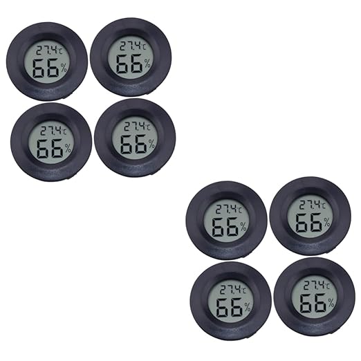 Milisten 8pcs Digital Hygrometer Thermometer Reptile Humidifier for Aquarium Pet Store Portable Temperature Humidity
