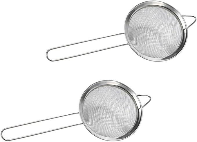 Luxshiny 2pcs Reptiles Sand Scoop and Lizard Dung Filtering Shovel with Metal Mesh for Terrarium Cleaning and Excrement Removal in Reptile Boxes