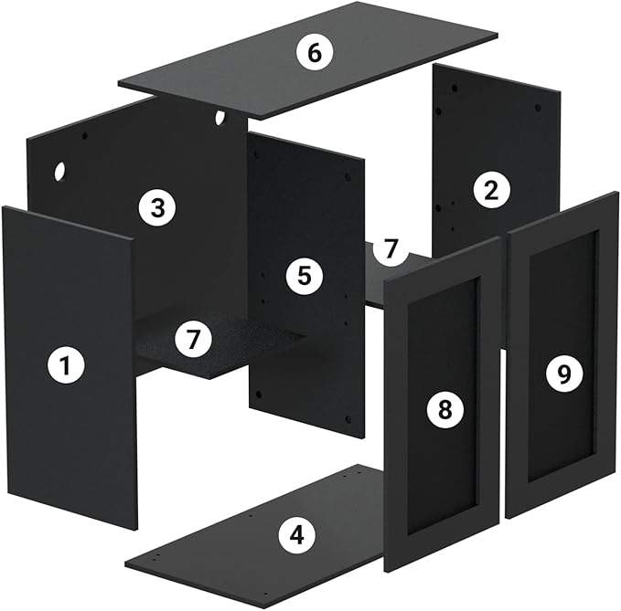 REPTI ZOO Reptile Terrarium Cabinet, Reptile and Amphibian Terrarium Stand 36" W x 18" D x 30" H
