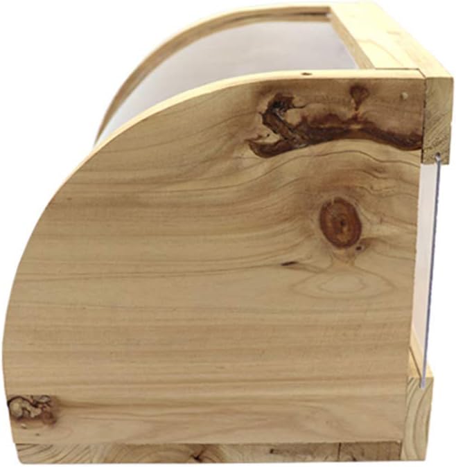 Solid Wood Reptile Terrarium Chinchillas Hamster Bath House Lizard Turtle Sector Breeding Box Pet Supplies