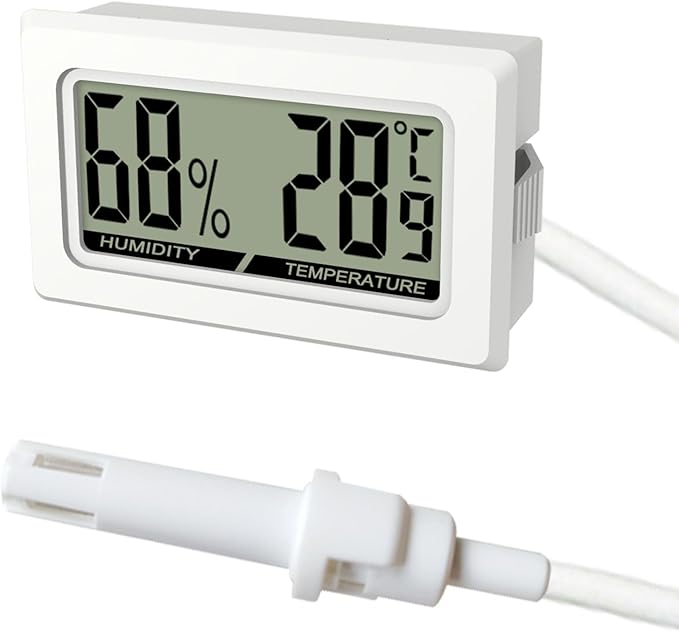 Practical Digital Hygrometer Thermometer for Vivariums and Incubators Environment with Accurate Measurements