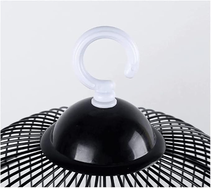 Elegant Birdcage Round Birdcages Simple Retro Bird Carriers Dome Wrought Iron Bird Cage Creative Bird House Carrier for Outdoor Yard Garden Exquisite Beautiful