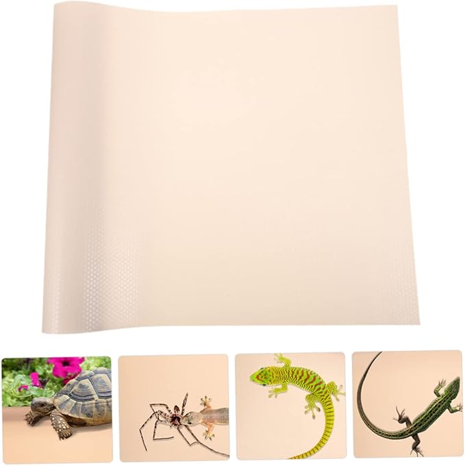 Happyyami Eva Reptile Carpet for Terrarium Soft Bedding Mat for Bearded Dragons Snakes Tortoises and Lizards Non- Eva Liner