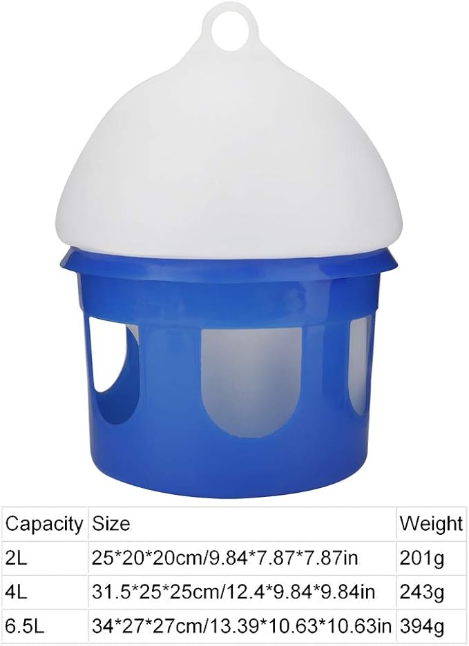 Automatic Bird Feeder, Large Capacity Bird Water Drinker Bird Supply for Pet Bird Parrots Water Bowl (2L)
