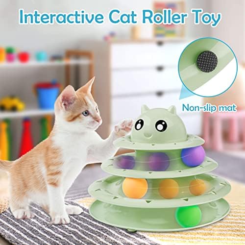UPSKY 20 PCS Cat Toys Set with Teaser, Mice, Spring, and Various Ball Toys - Image 4