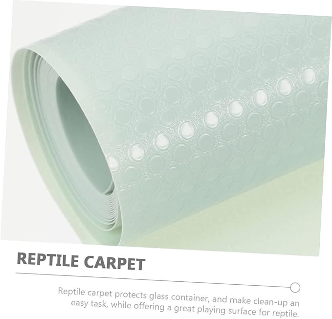 BESPORTBLE Reptile Carpet for Terrarium Soft Eva Substrate Mat for Leopard Gecko Lizard Snake and Turtle Easy Clean Non-Slip Bedding for Reptile Cage Light Green