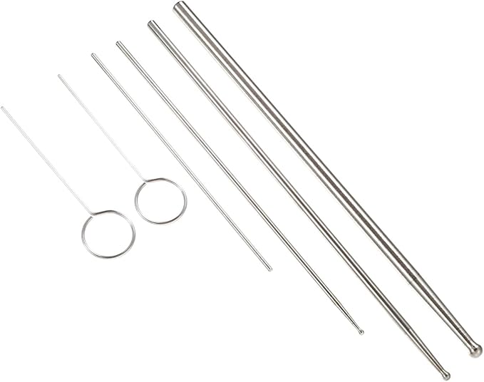 1Set Professional Snake Gender Probe Ergonomic Stainless Steel Gender Detection Tools for Reptiles Easy to Clean and Use for Snake Tank Accessories and Reptile Care