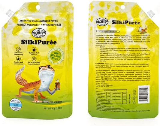 Bearded Dragon Reptile Food, Gecko Gel, Horned Lizard Fruit Puree, Leopard Gecko Food, Blue-Tongued Skink 80g