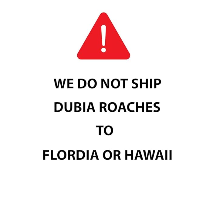 Dubia Roaches – Food for Reptiles, Tarantulas, Bearded Dragons, Geckos, and Insect-Eating Pets – High Protein, Easy to Digest, Healthier Alternative to Crickets (3/4", 1000 Count)