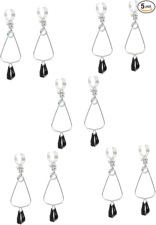 Toddmomy 10pcs Adjustable Clamps for Reptile Lamps Sturdy Lamp Stand Fixture Easy Installation for Aquariums Tanks - Design for Basking Lights