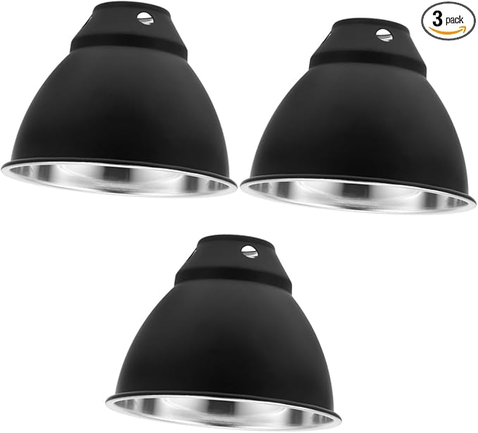 STOBAZA 3pcs Box Reptile Habitat Lighting Shade Reflective Cover for Reptile Heating Lamp Insulation Lamp Reflector for Pet Safety