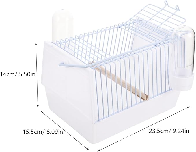 1set Portable Bird Cage for Parrots and Birds Handheld Travel Carrier Wire Design for Outings Lightweight and for Car Seats and