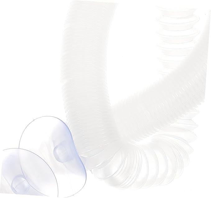 INOOMP Reptile Humidifier Extension Tube 16.33 Inch Flexible Hose with Suction Cups for Terrarium Misting System and Amphibian Cage Accessories