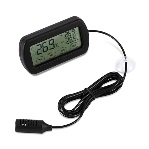 LCD Digital Thermohygrometer Egg Hatching Pet Monitor Alarm Function Material