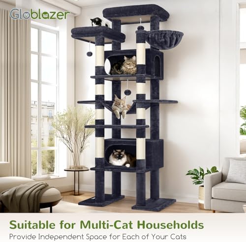 Globlazer Giant Tall Heavy Duty Cat Tower for Indoor Large Cats, F83B - Image 5