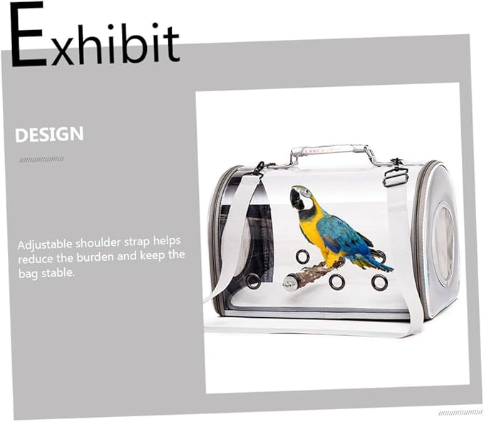 Mipcase Portable Bird Backpack Carrier Pet Travel Bag for Guinea Pig Parrot Carrier Bag