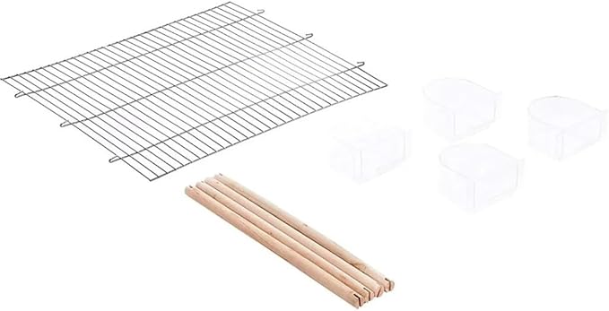 Pet Supplies Flying Cage Bird Removable Bottom Grille and Pullout Tray