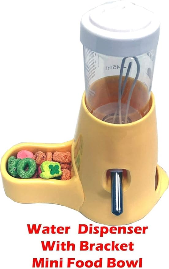 Large 2-Tiers Acrylic Clear Hamster Mouse Deluxe Palace House Habitat with Large Running Wheel Water Bottle Tower Food Bowl Hide House Deep Base Ground Expansible Outlet