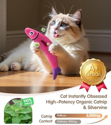 PetBusy Cat Toys with [5000 mg A+Natural Catnip & Silvervine] Kicker Fun - Image 3