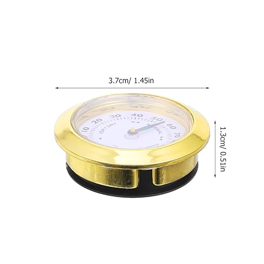 Hygrometer Round Humidity Gauge Compact Indoor Humidity Monitor for Tea Boxes Patios and Aquariums Design for Use Easy to Read Display