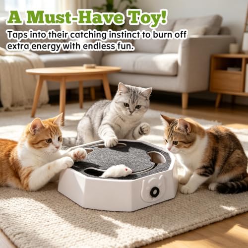 Automatic Cat Toy, Rechargeable Interactive Cat Toy with 4 Modes & Sounds - Image 6