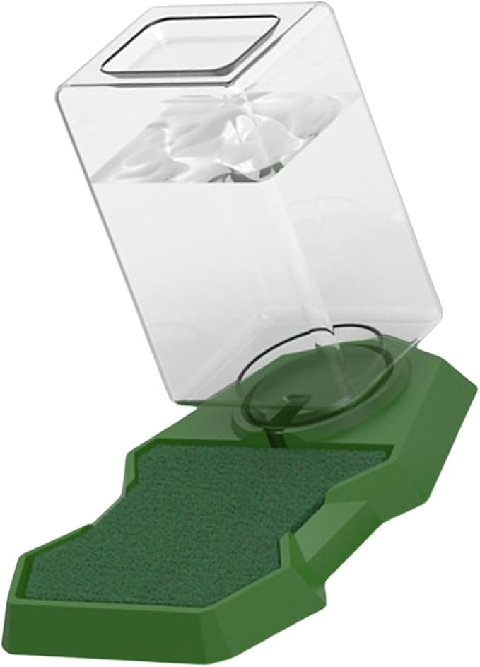 Reptiles Water Bowl with Clear Bottle Automatic Water Dispenser Drowning for Lizards Turtles Bearded Dragons Reptiles Water Feeder