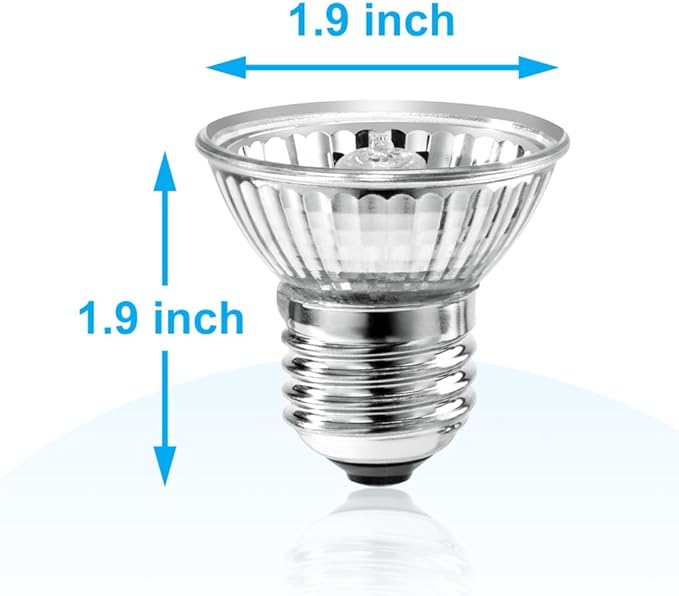 DaToo Reptile Heat Lamp Turtle Heating Light 4PCS 50W UVA UVB Heat Bulb Simulated Sunlight Basking Spot Lamp for Reptiles Lizard Amphibian Bearded Dragon Snake