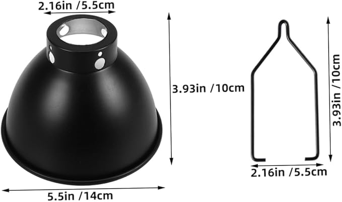 balacoo Reptile Terrarium Heat Lamp Shade Insulation Cover High-Temperature Resistant Lampshade for Reptile Heating Lamp