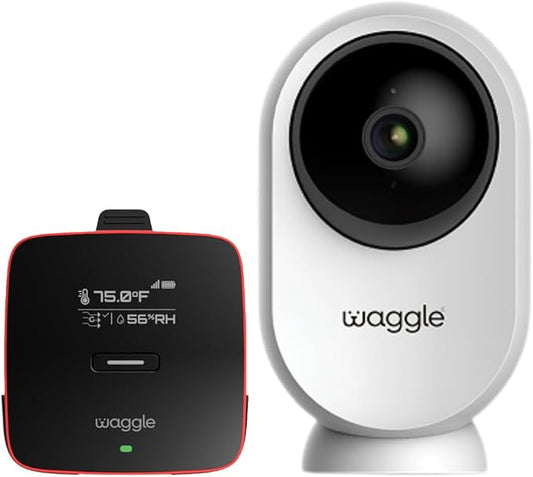 Waggle 4G LTE Pet Monitor PRO + RV Mini Camera - Cellular Temperature & Humidity Monitor, Real-time Alerts - RV/Camper/Van/Car Monitoring - Subscription Required