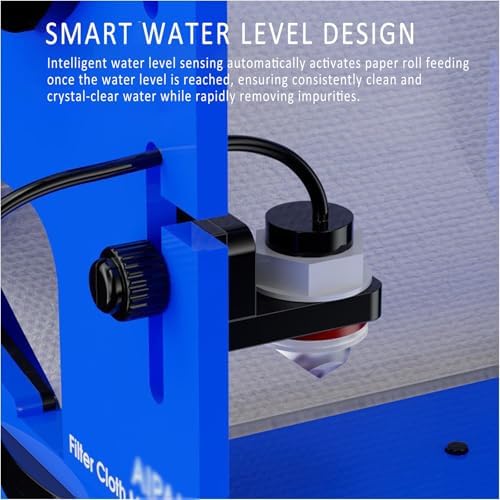 Smart Aquarium Filter with APP Control, High-Efficiency Hanging Filter for 4800L Tank, Liquid Level Sensor, Powerful Filtration for Sea Water