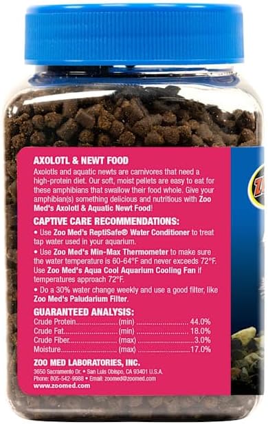 Zoo Med Axolotl & Aquatic Newt Food, 11 oz.