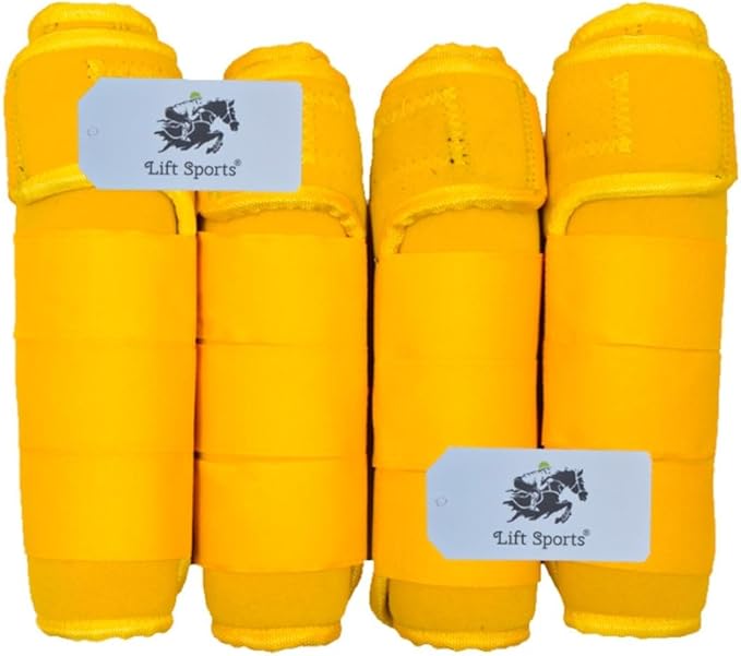 Full Cob Pony Horse Medicine Boots Brushing Boots Leg Wraps Protection Set of 2 and 4 Sports
